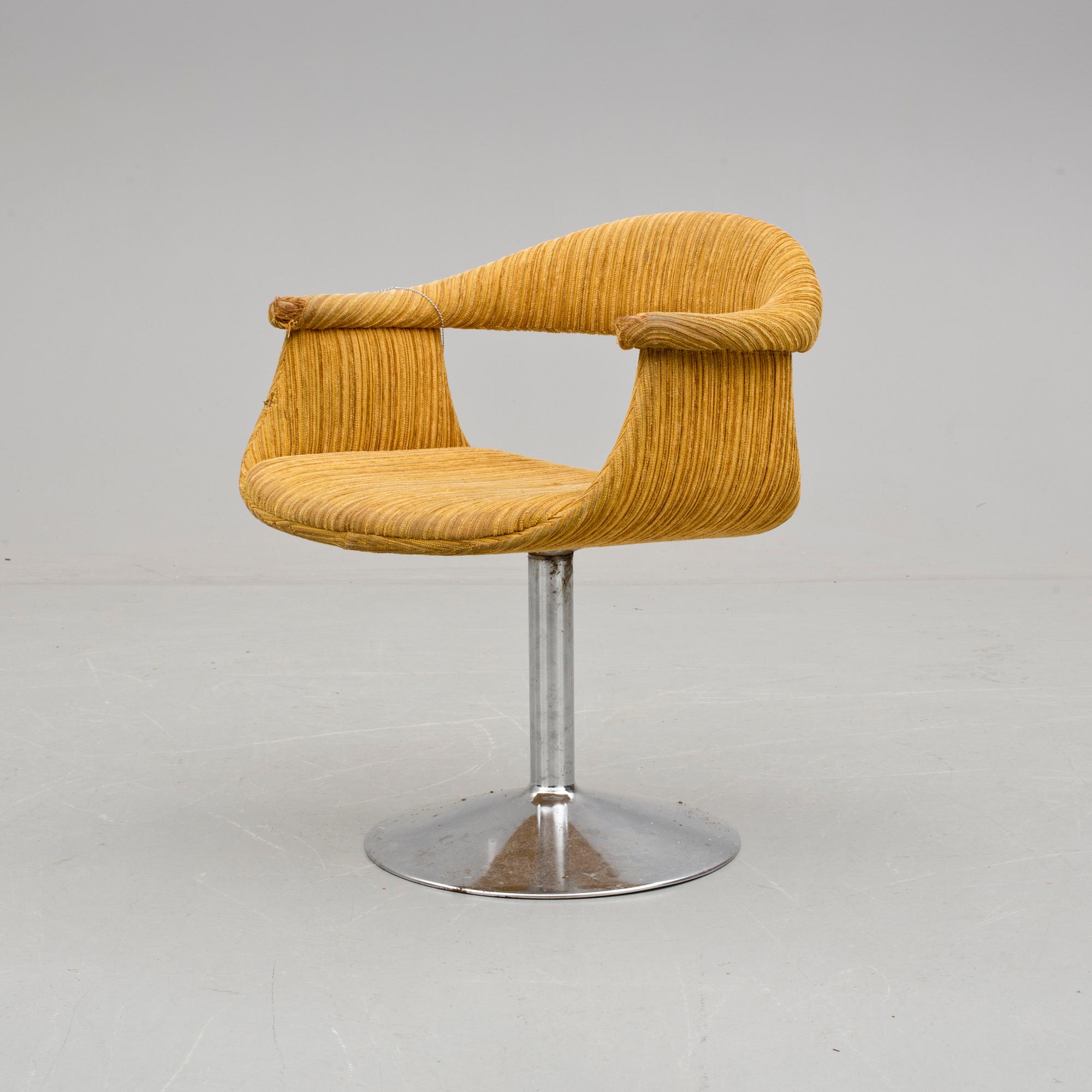 EERO AARNIO, snurrfåtölj, "Kaptensstolen", 1960-tal.