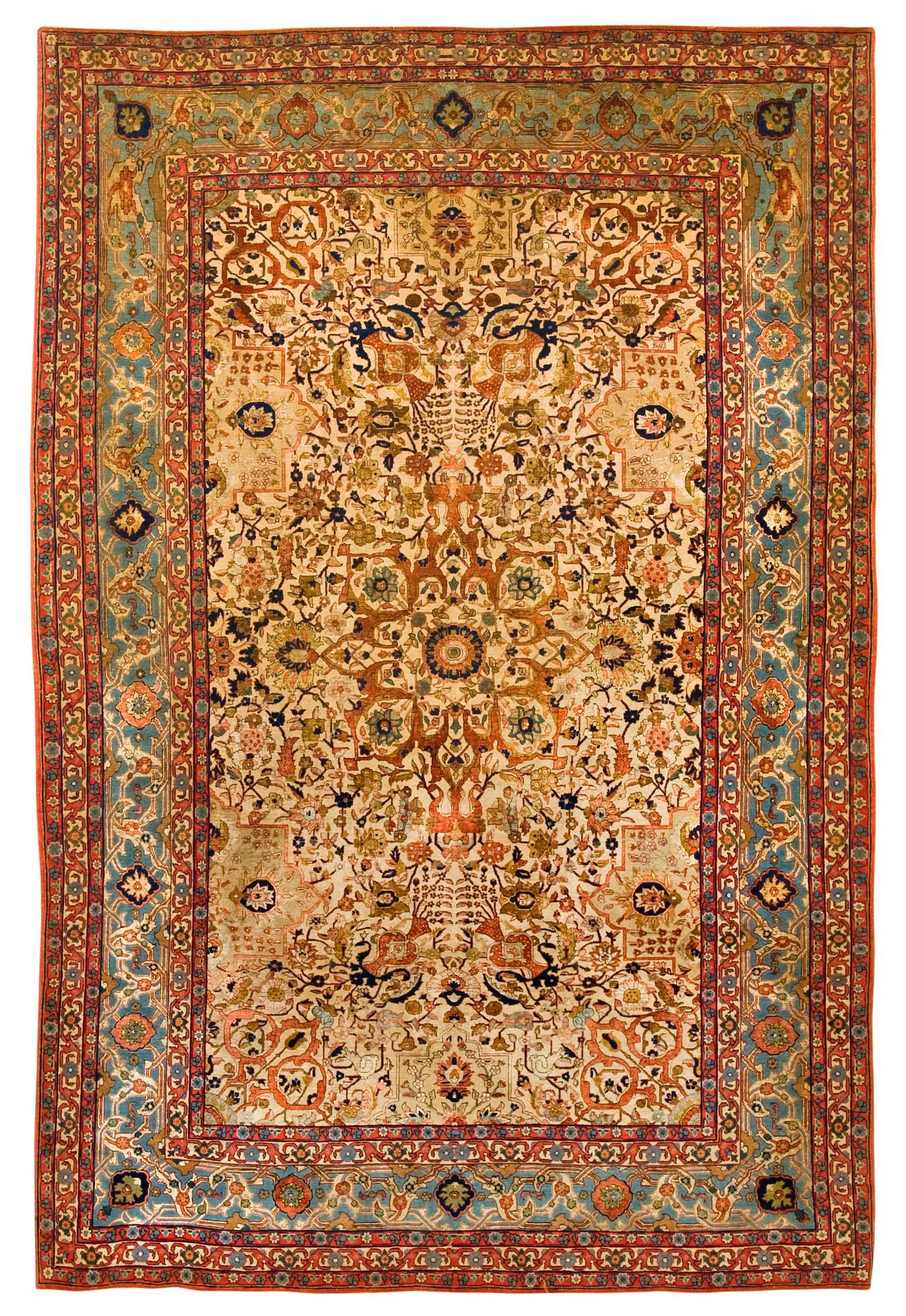 SEMIANTIK GHOM PART SILK. 229,5 x 152,5 cm.