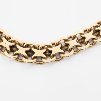 Collier, 18K guld, doserad x-länk.