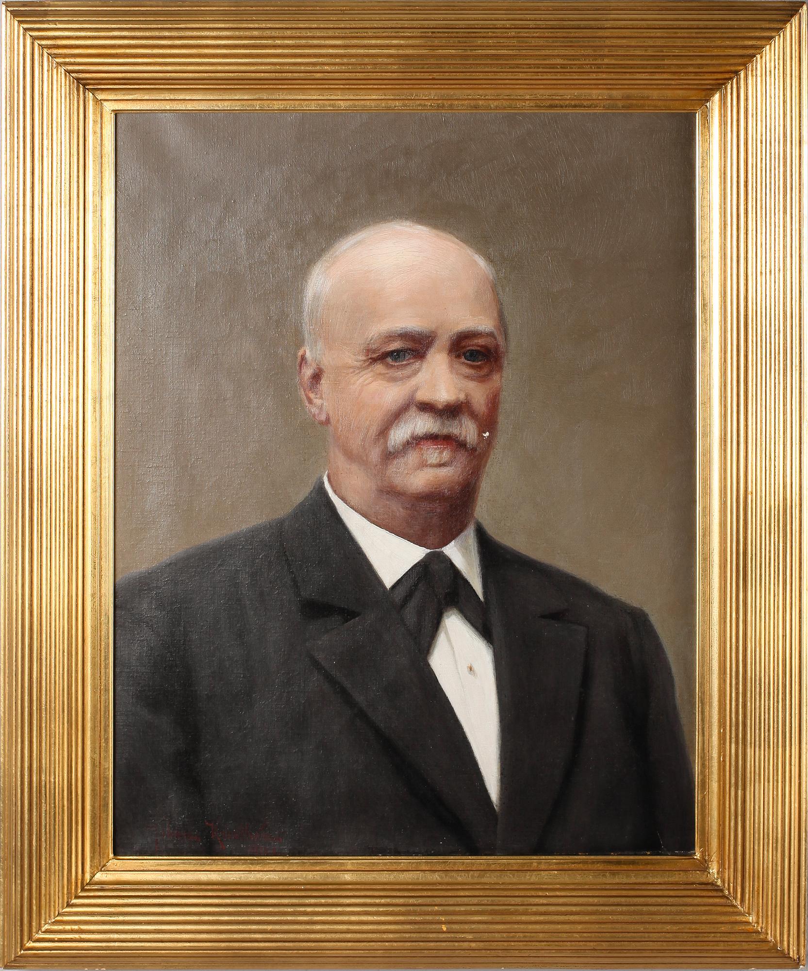 JOHAN KROUTHÉN, 2 st, oljor på duk, signerade, en daterad 1903.