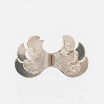 Berit Johansson, ring silver, Orrefors 1975.