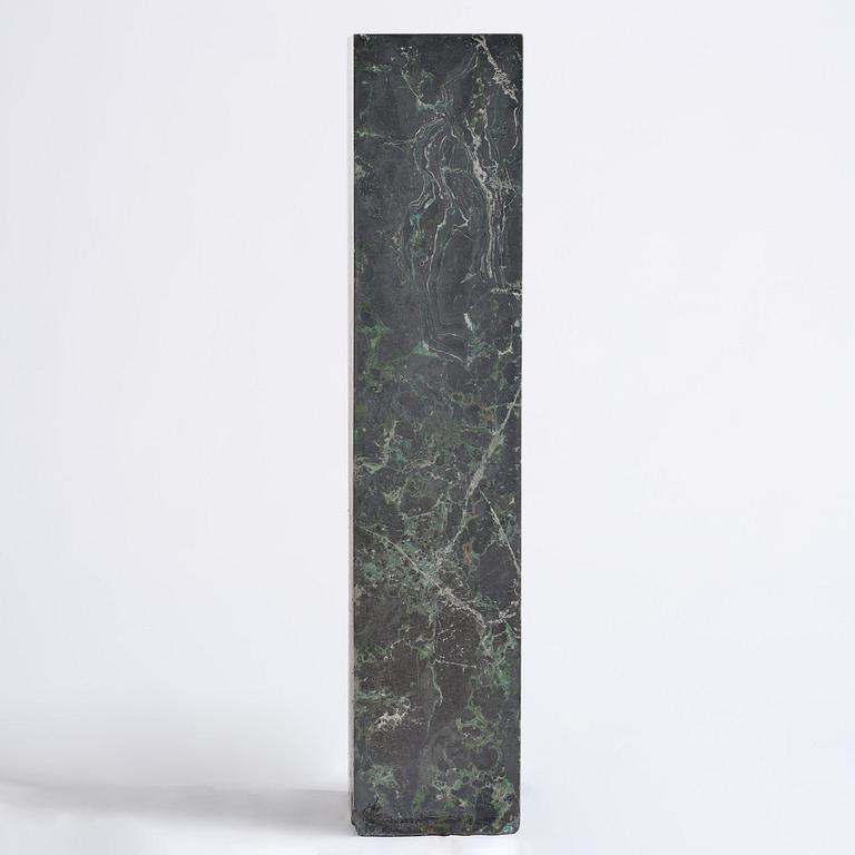 A black Scagliola 20th century column.