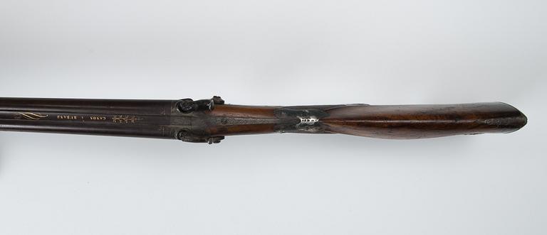 THE SHOTGUN OF WRITTER JOHAN LUDVIG RUNEBERG, black powder, Belgium 1840s.