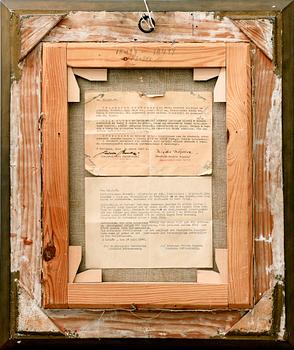 Okänd konstnär 1700/1800-tal , olja på duk lagd på pannå.