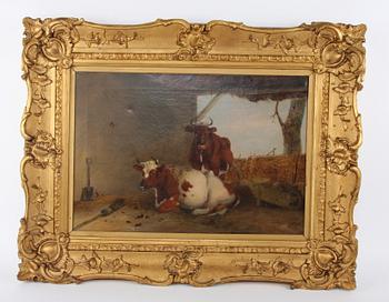 OKÄND KONSTNÄR, olja på duk, ej sign, 1800-talets första hälft.