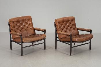 FÅTÖLJER, ett par, Dux, 1970-tal.