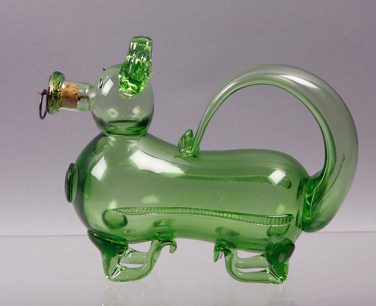 FYLLEHUND, glas, 1800/1900-tal.