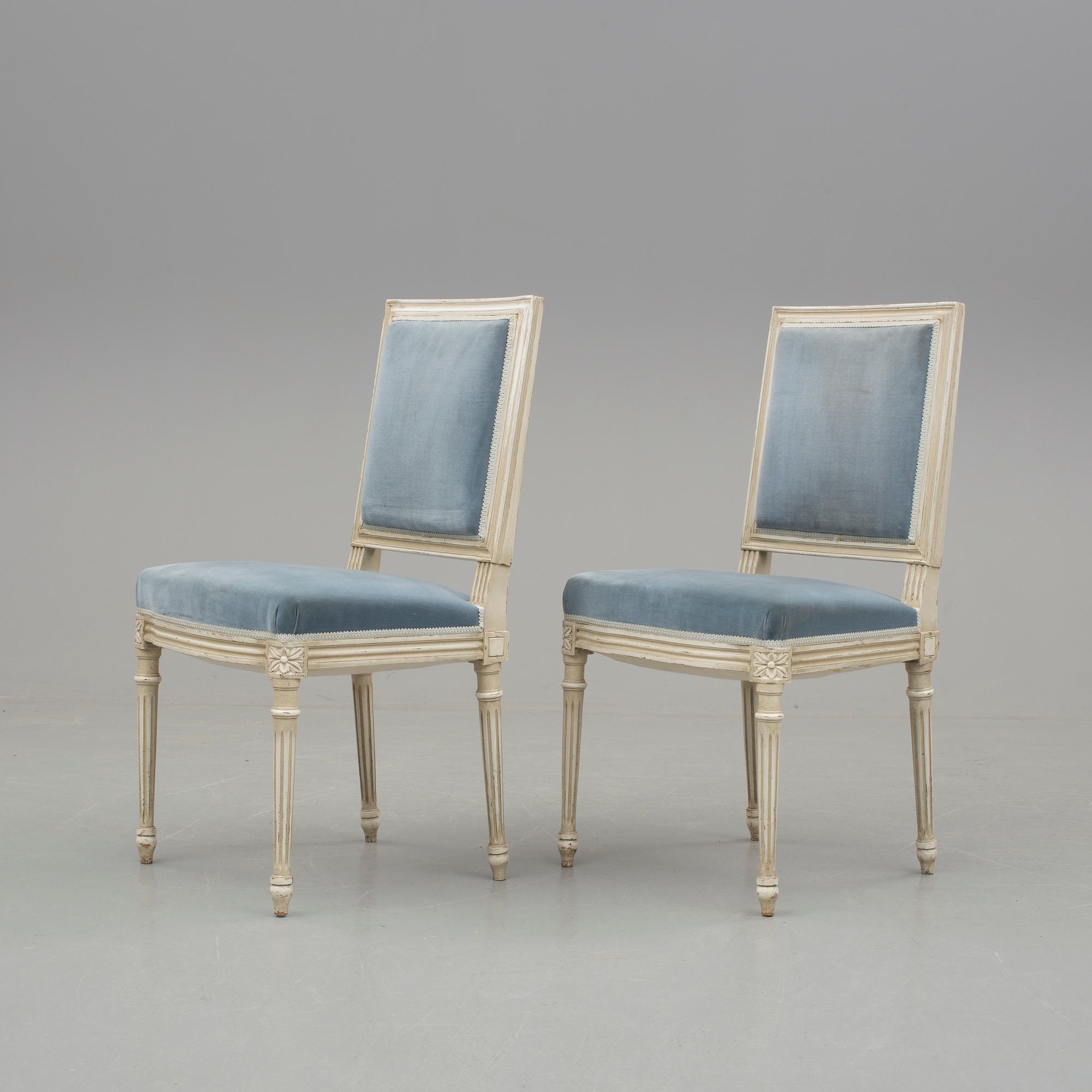 STOLAR, 24 st, Louis XVI-stil, 1900-talets andra hälft.