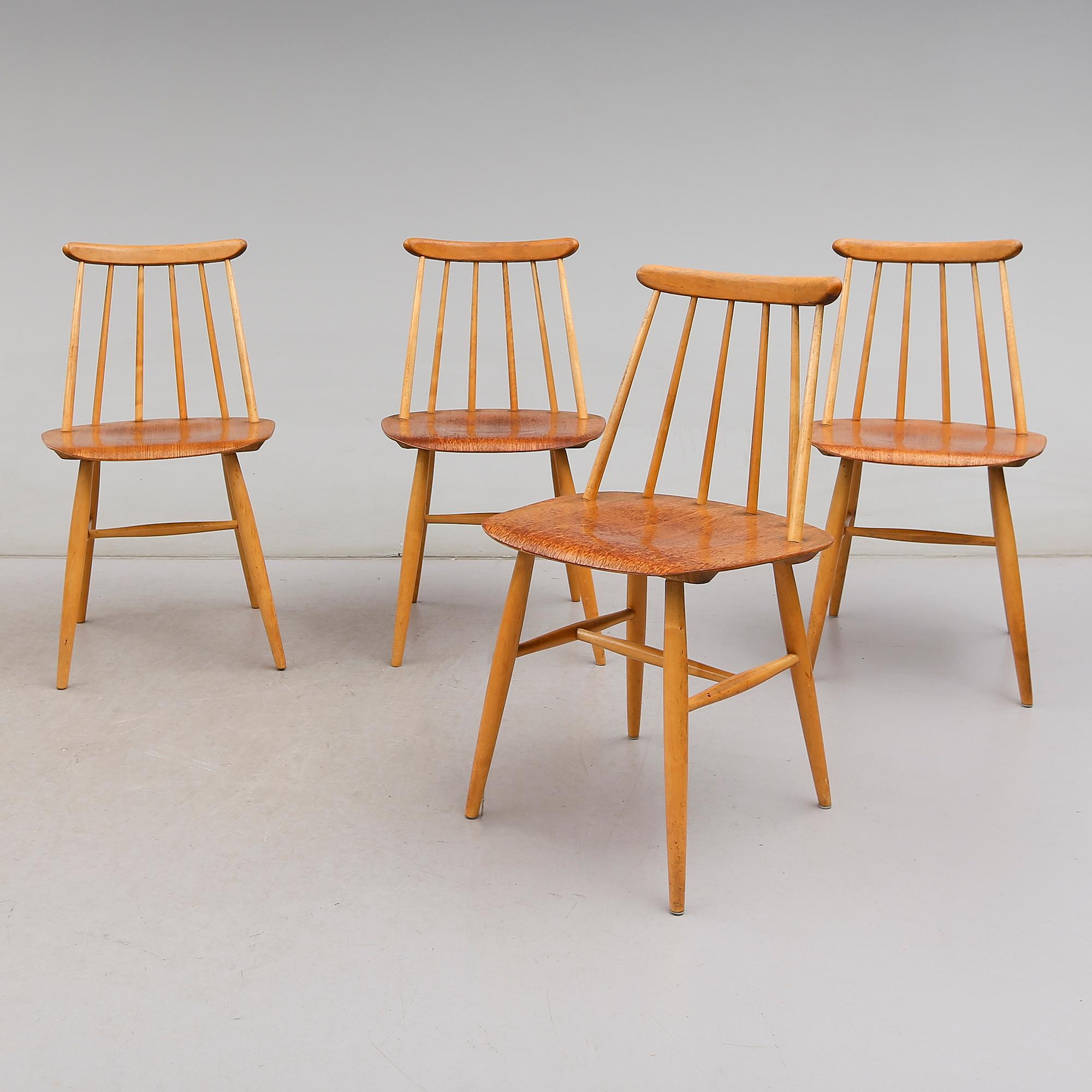 STOLAR 4 st, "Fanett", Edsby Verken, 1900-talets andra hälft.