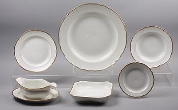 MATSERVIS, 78 delar, porslin, KPM.