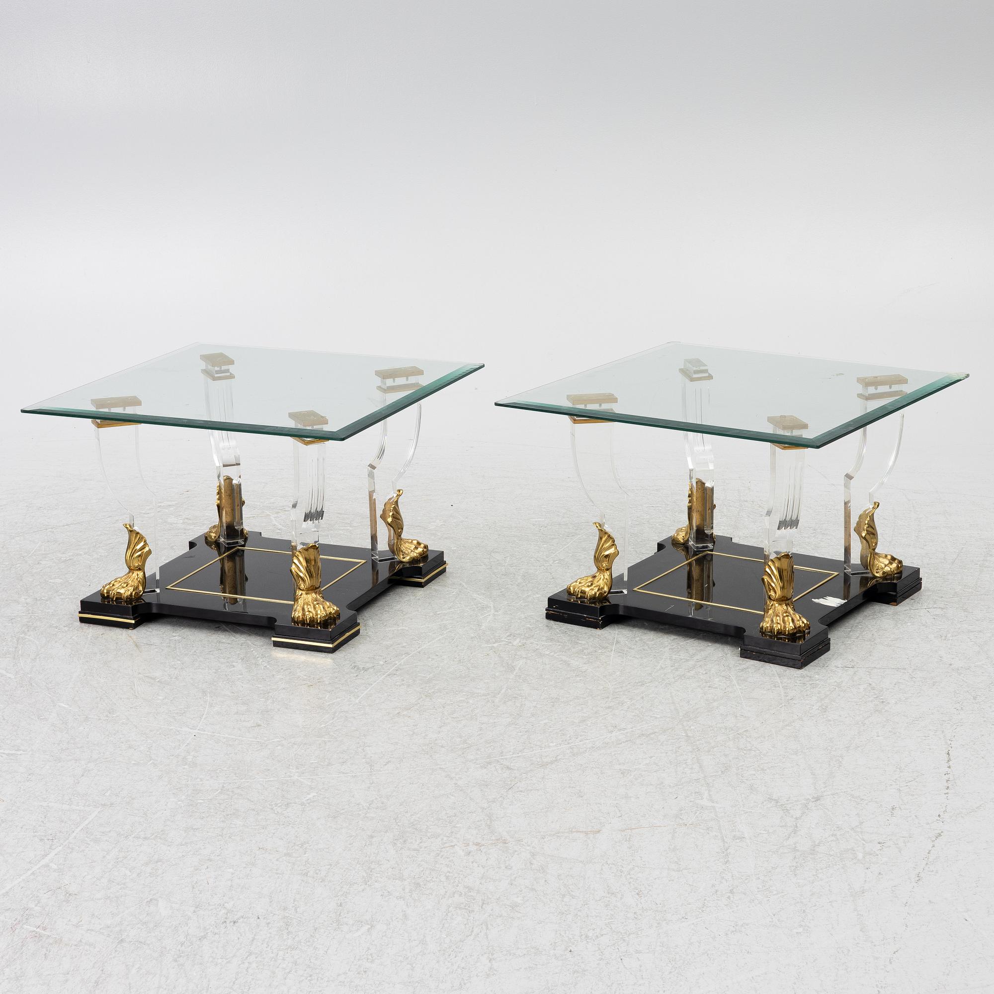 A pair of side tables, Spain, 1988.