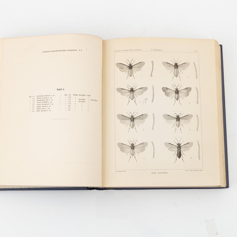 Yngve Sjöstedt, Zoologische Kilimandjaro-Meru Expedition 1905-1906, 3 volumes, P.Palmqvists Aktiebolag Stockholm, 1910.