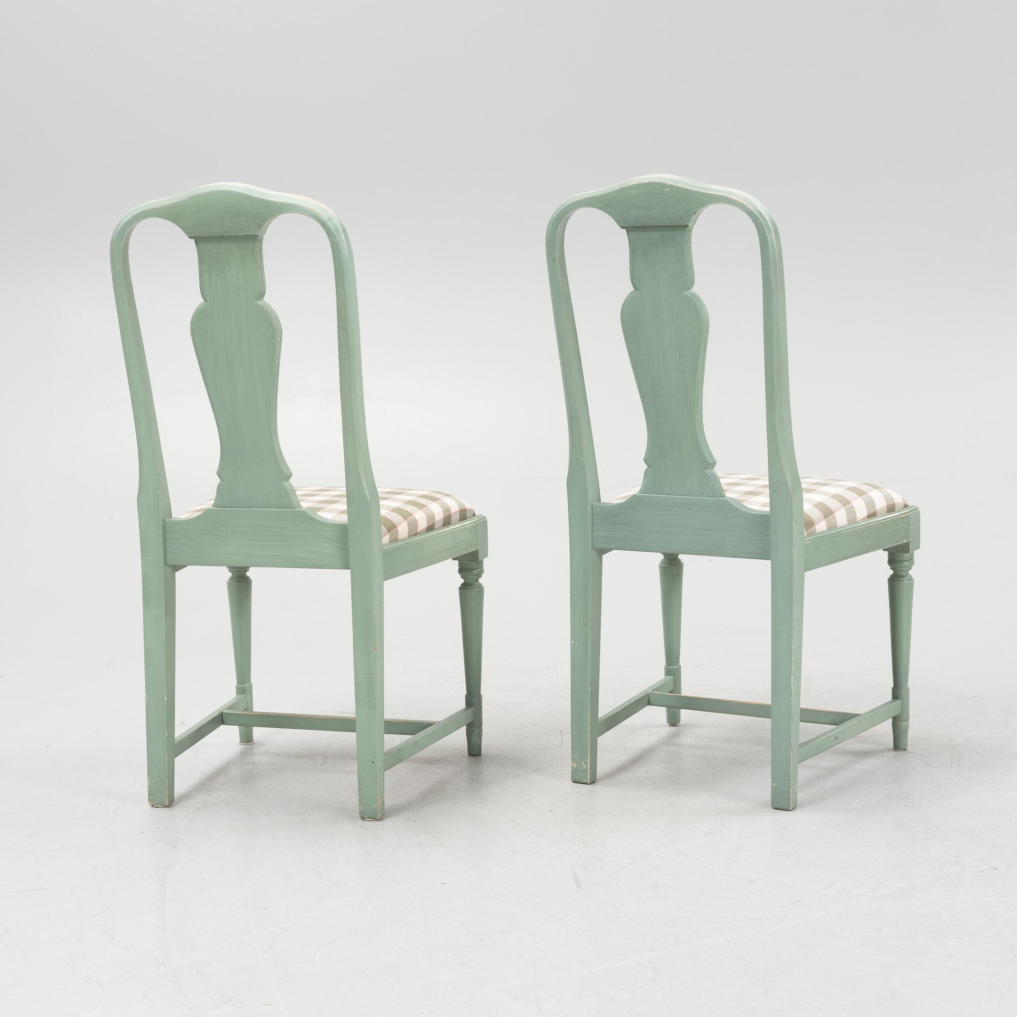 Matsalgrupp, bord och stolar, 1900-talets slut.