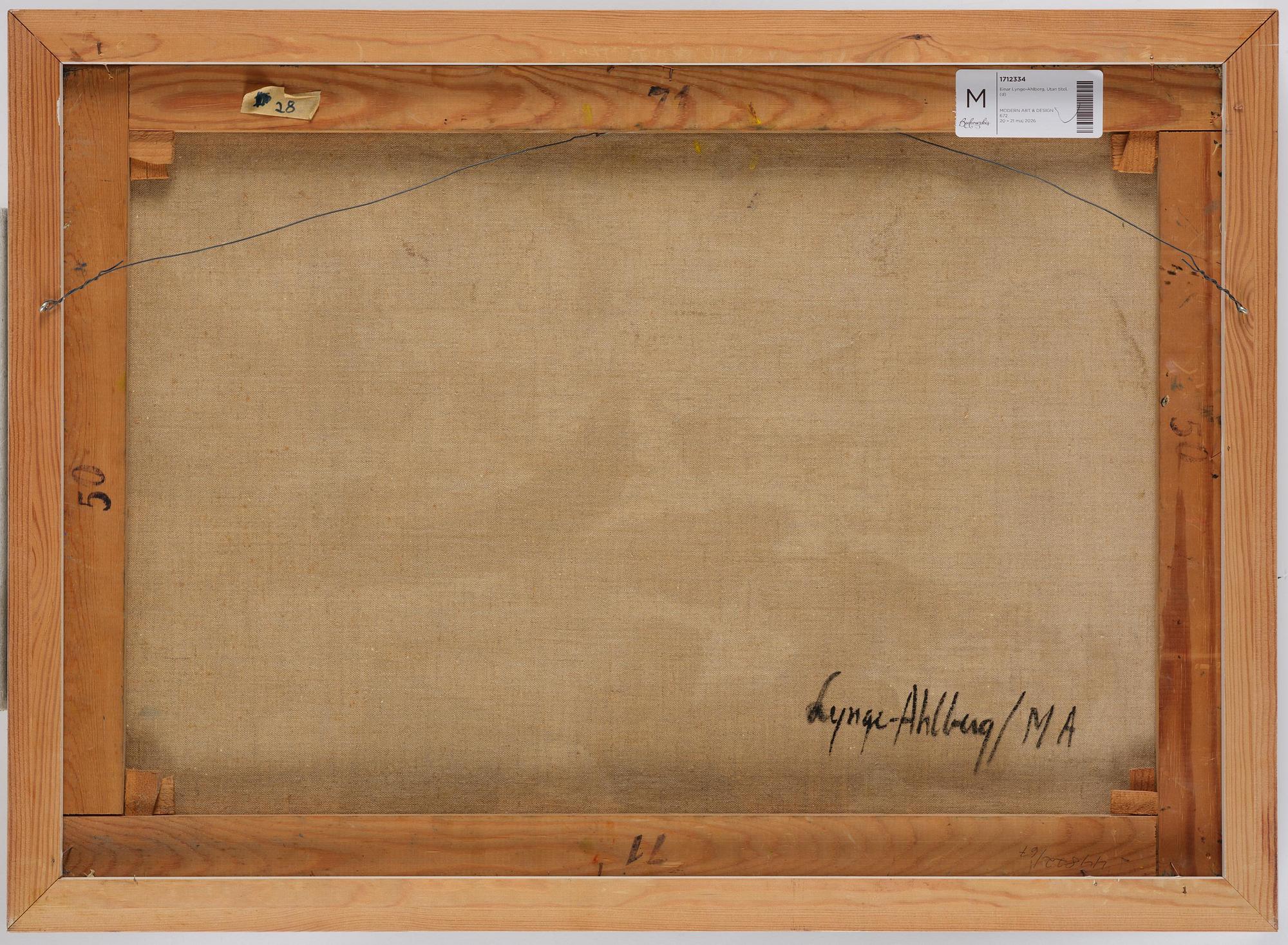 Einar Lynge-Ahlberg, Untitled.
