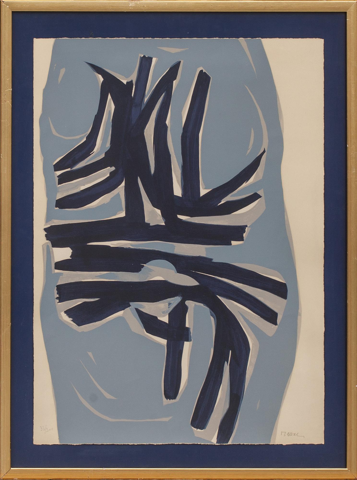 RAOUL UBAC, färglitografi, signerad och numrerad 33/300.