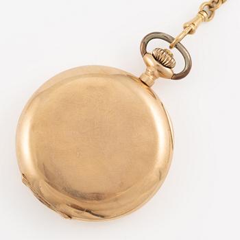 F. Winter, pocket watch, hunter, 54 mm.