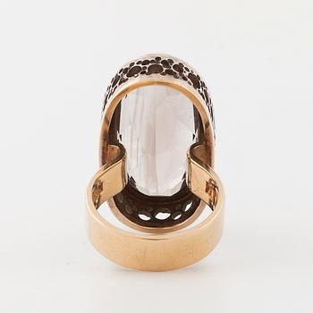 ANDERS HÖGBERG, Göteborg, 1991, a faceted smoky quartz ring.