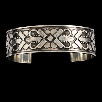ARMRING, silver, Georg Jensen, Danmark, importstämplad. Vikt 50 g.