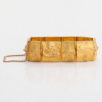 Björn Weckström, Armband "Gyllene ström", 14K guld. Lapponia 1966.
