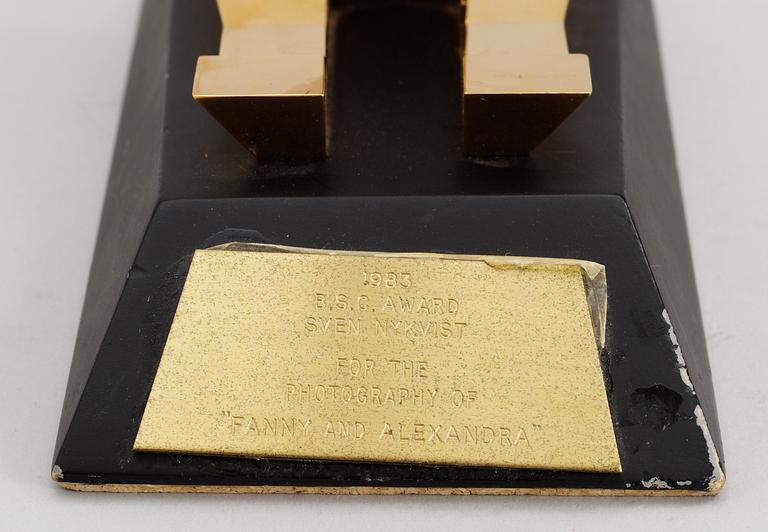 A FILM AWARD, B.S.C Award (The British Society of Cinematographer)1983.