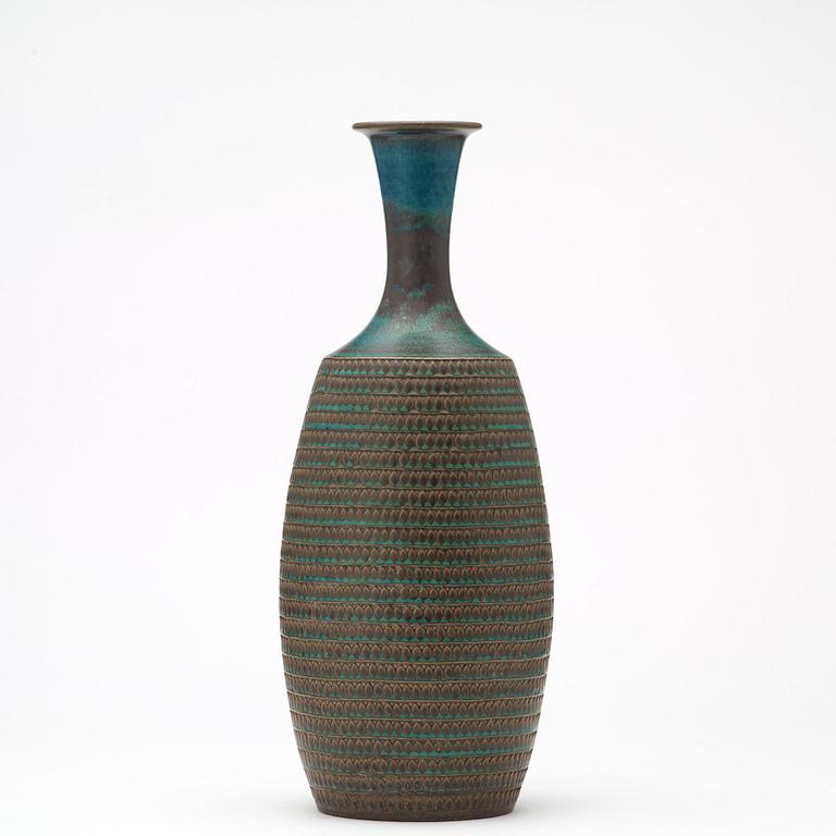 Stig Lindberg, a stoneware vase, Gustavsberg Studio 1962.