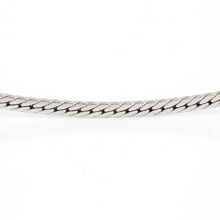 KEDJA, 18K vitguld, Balestra, Italien.