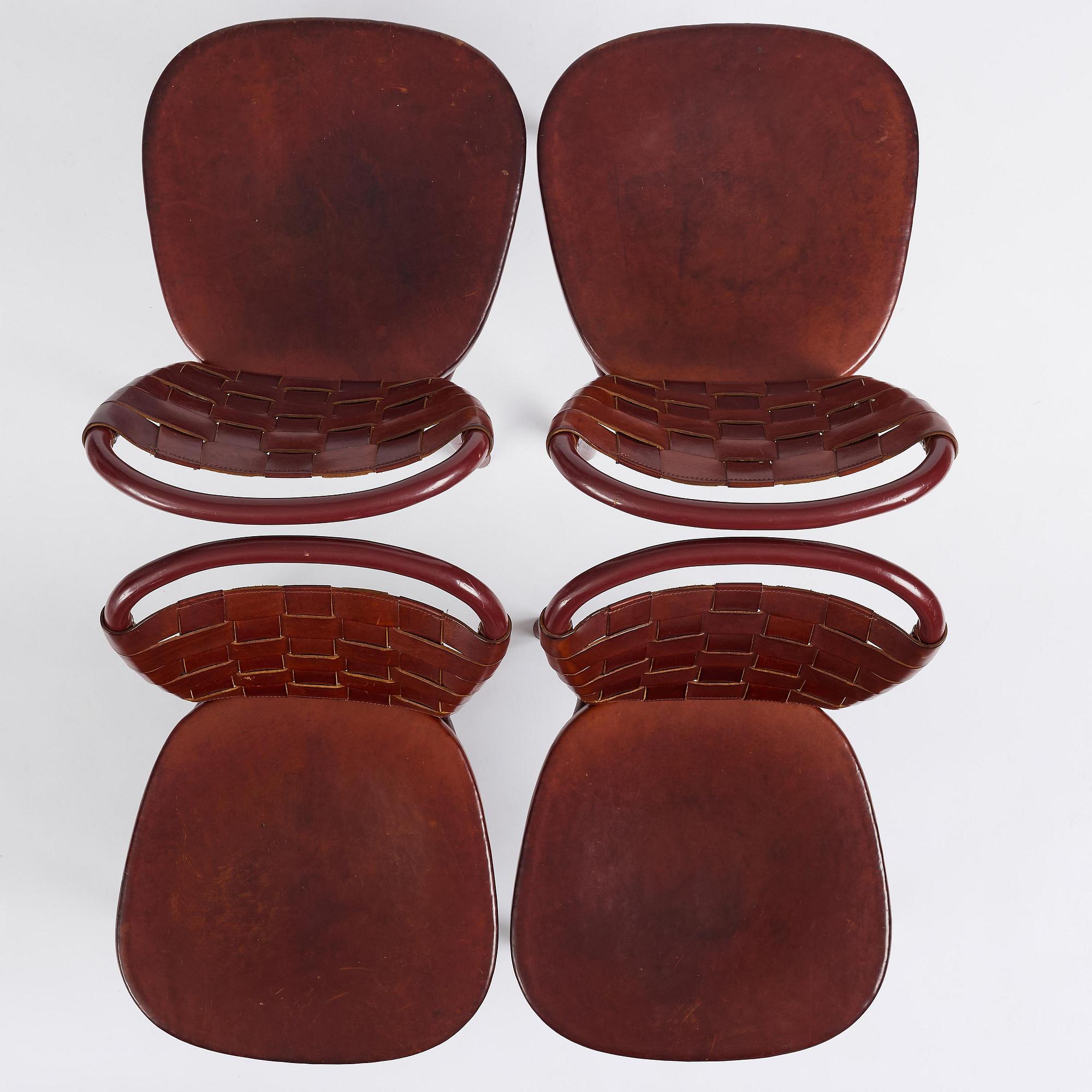 Jonas Bohlin, stolar, fyra stycken, "Vilda 5", Gemla, Diö, 2012, specialutgåva för Taverna Brillo.