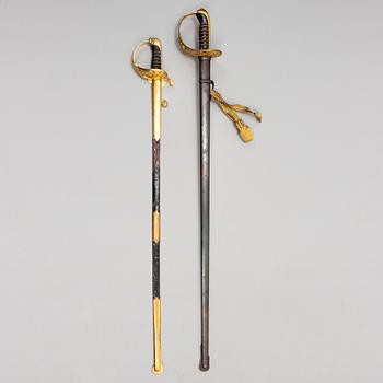 SABLAR, 2 st, m/1893 och m/1915.