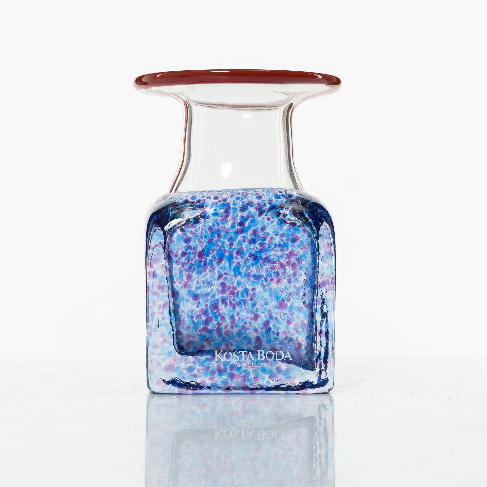 Bertil Vallien, a group of four vases, Kosta Boda.