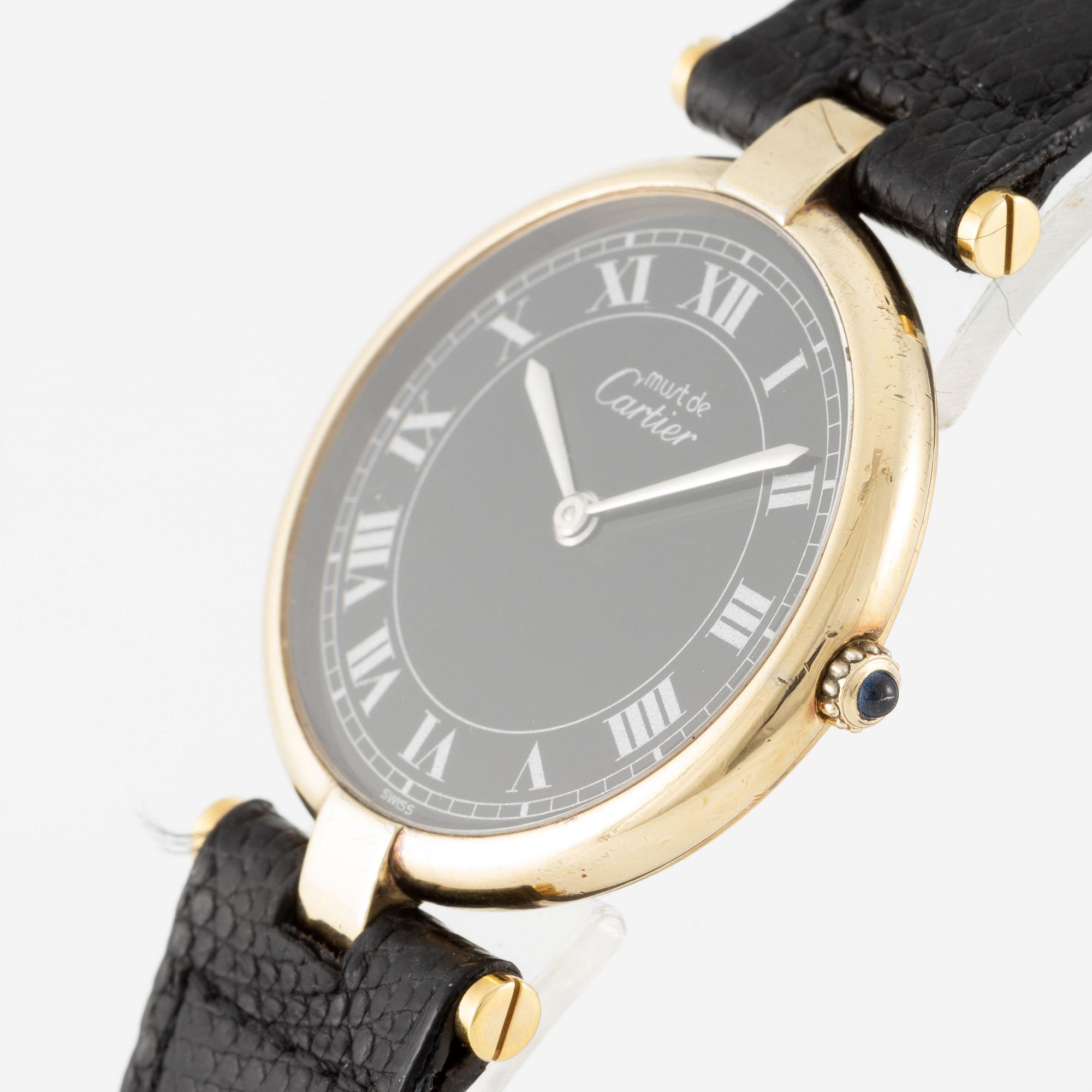 must de Cartier, Vendôme, wristwatch, 30 mm.