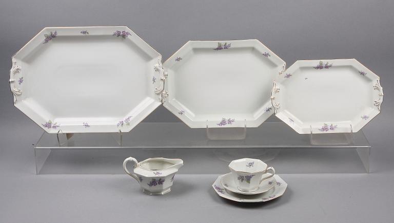MAT- OCH KAFFE/TESERVIS, 84 delar, Tirschenreuth, 1900-tal.