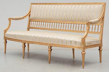 A Gustavian late 18th century sofa.