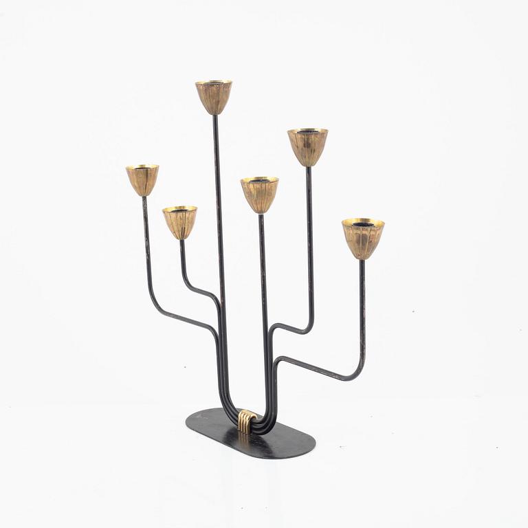 Gunnar Ander, a candelabra, Ystad Metall, Sweden, 1950's/60's.