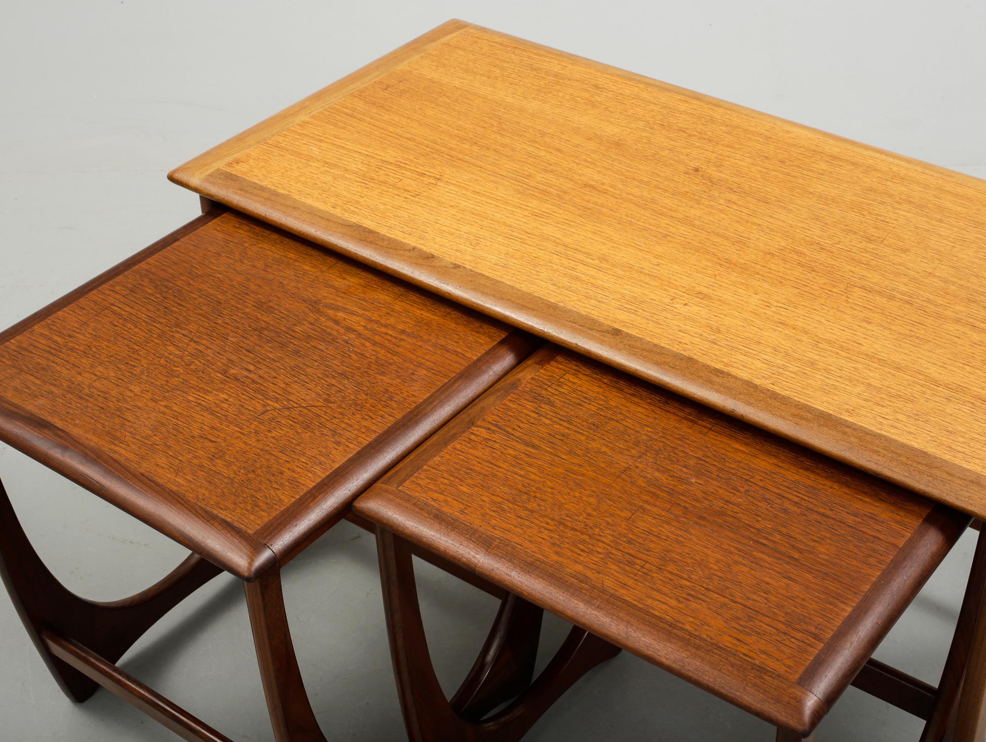SATSBORD, 3 delar, Ib Kofod Larsen, G-Plan, England, 1960-tal.