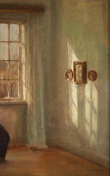 Carl Holsoe, Interiör med läsande kvinna.