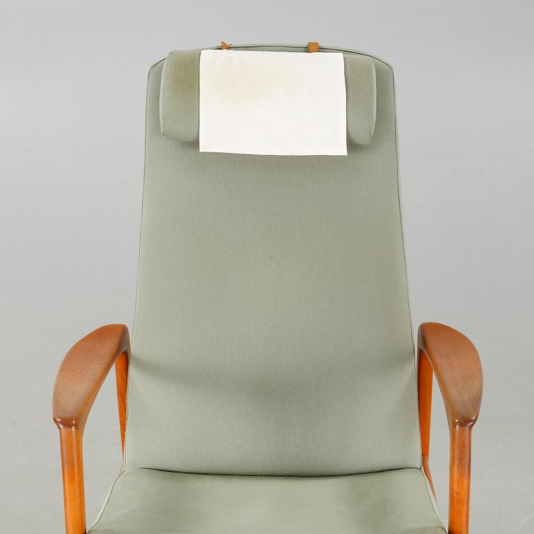 ALF SVENSSON, fåtölj med fotpall, Dux, Ljungs Industrier,  1950/60-tal.