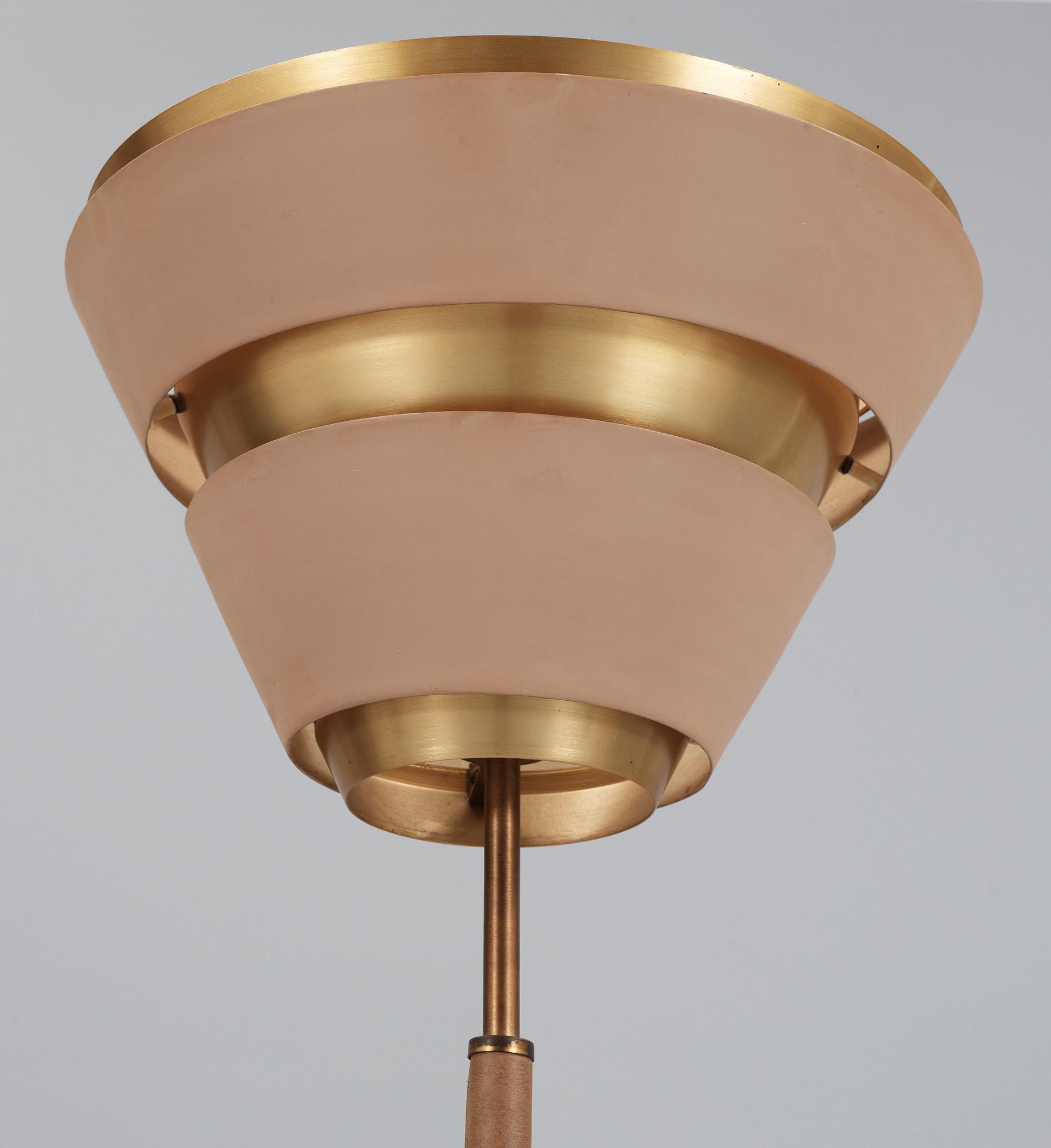OKÄND FORMGIVARE, möjligen en skiss av Alvar Aalto tänkt för Valaistustyö, golvlampa 1950-tal.