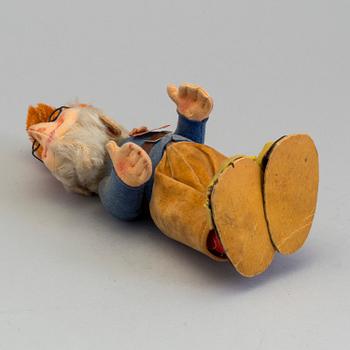 A toy gnome, made by Schucco in the first half of the 20th century.