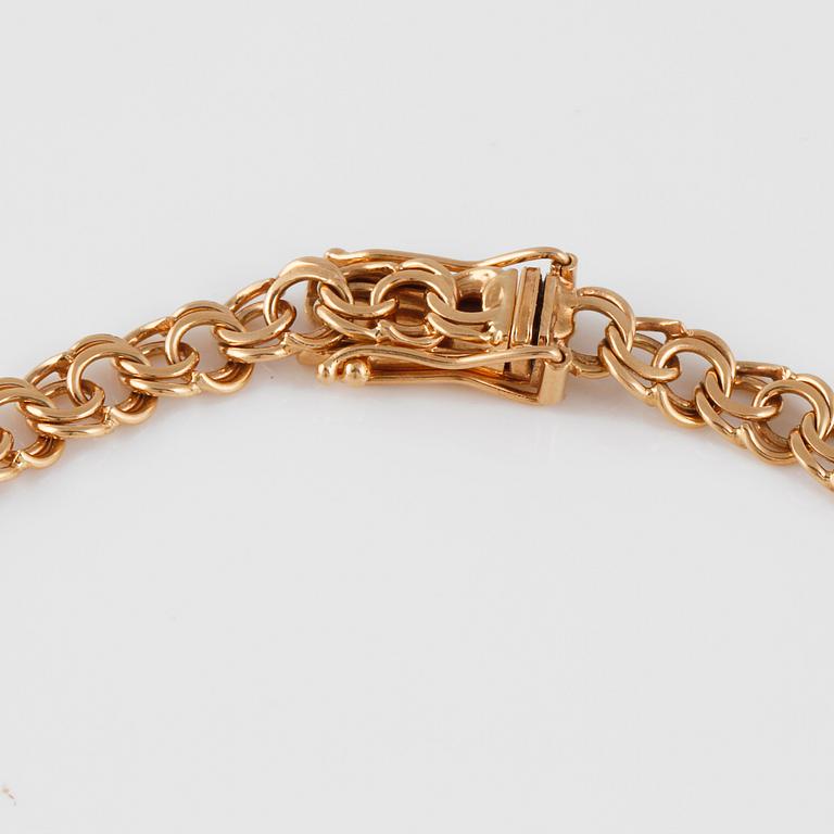 ARMLÄNK, 18K guld, Segir, Köping, 1951. Vikt 7,0 gram.