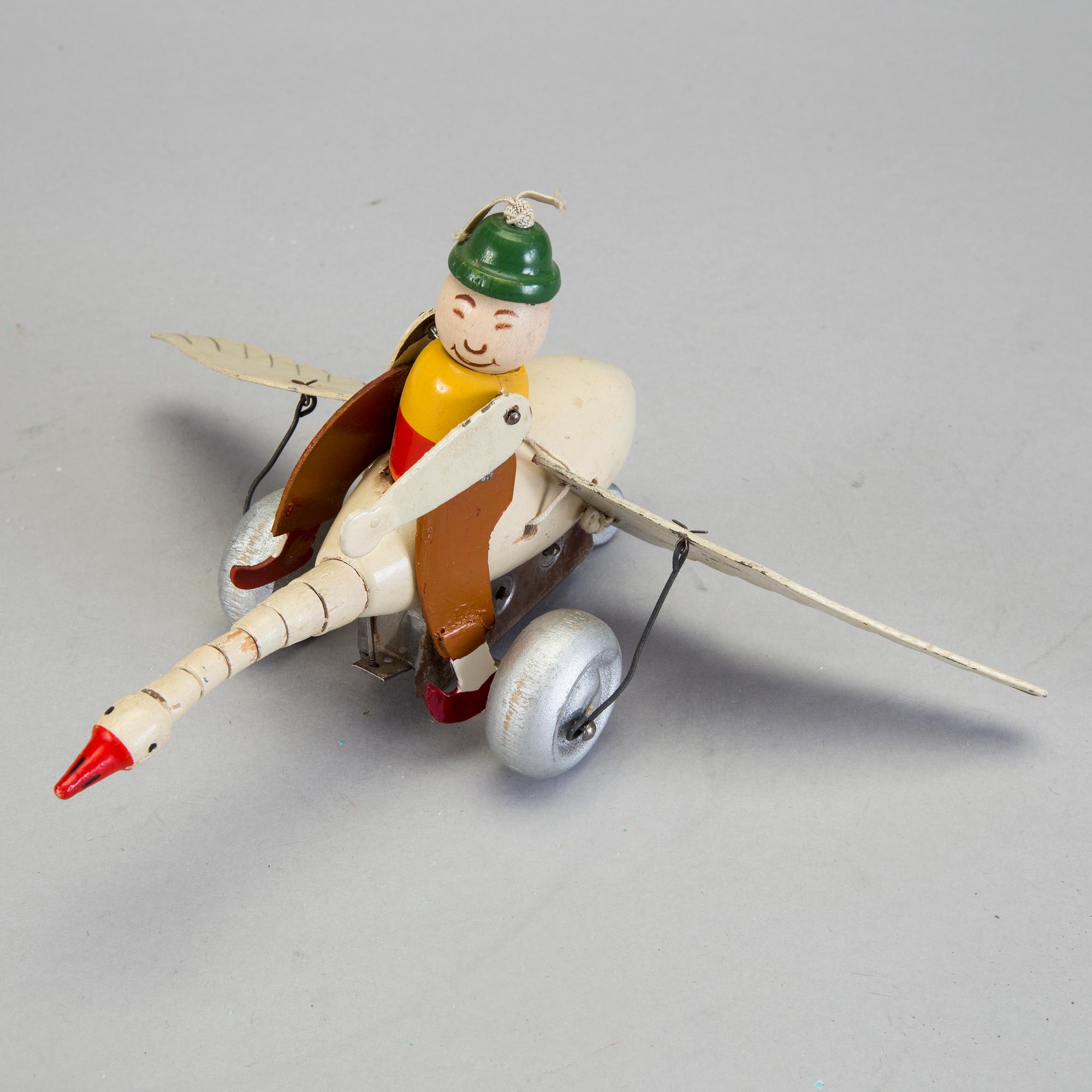 LEKSAKSFIGUR, Nils Holgersson, troligtvis av ASSAR leksaker Mariefred 1940/50-tal.