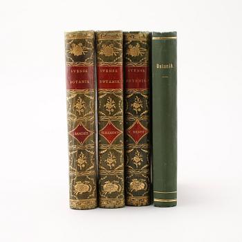 4 volumes of 'Svensk Botanik' ('Swedish Botany') by J. W. Palmstruch, 1803-1805.