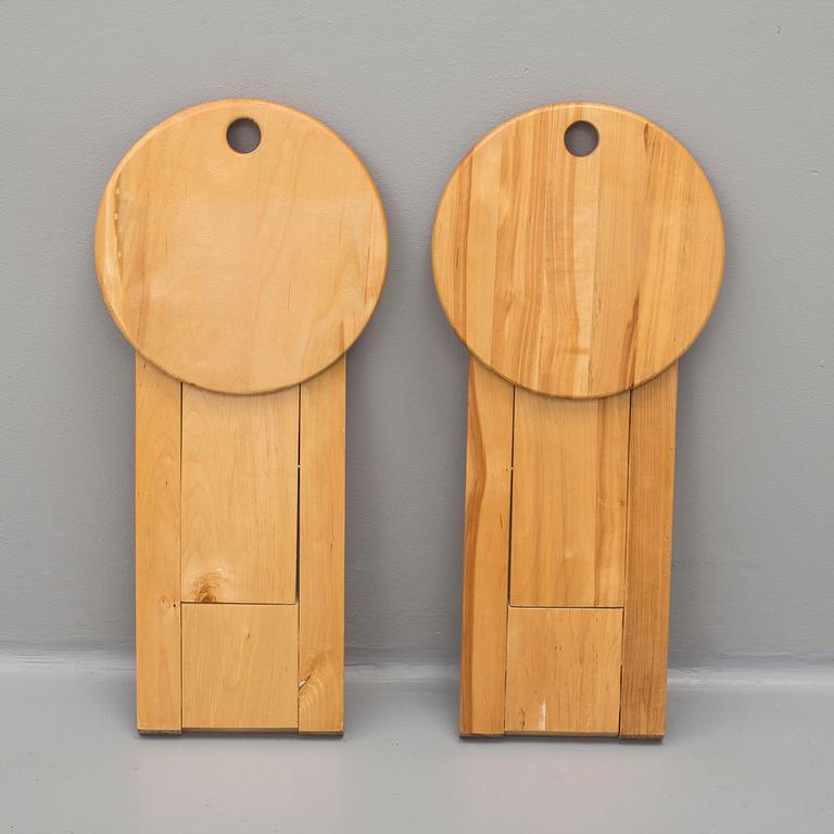 a pir of 'Suzy stools' by Adrian Reed for Princes design Works 1980-1989.