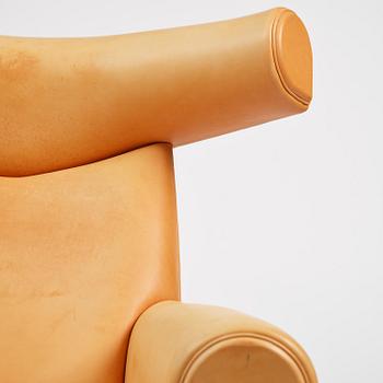 Hans J. Wegner, an “Ox Chair” with footstool, Erik Jørgensen, Denmark.