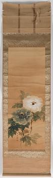 RULLMÅLNINGAR, 3 st, på papper, Japan 1900-tal.
