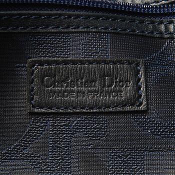 CHRISTIAN DIOR, Blue Monogram Coated Canvas Duffel Bag.