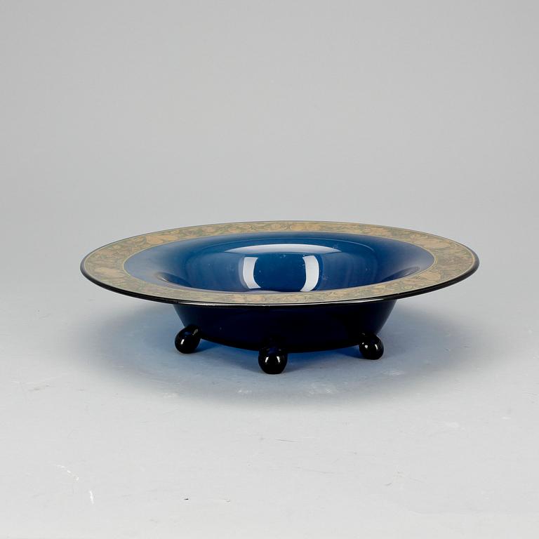 SKÅL, glas, 1900-talets första hälft, möjligen Moser Karlsbad, ej signerad.