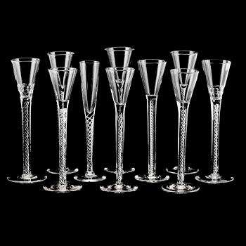 SNAPSGLAS, 10 st, snarlika, 1900-tal.