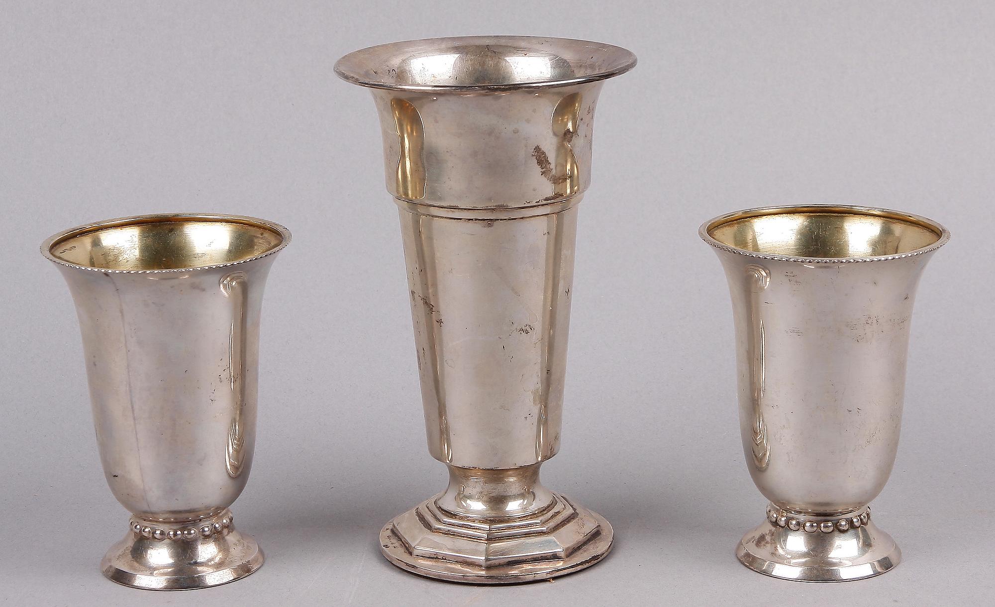 PARTI SILVER, 7 delar, bl a MGAB, 1900-tal.