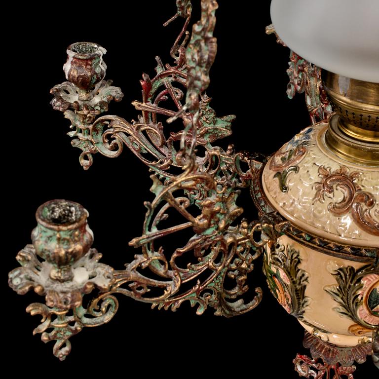 TAKFOTOGENLAMPA, sekelskiftet 1900, höjd ca 107 cm.