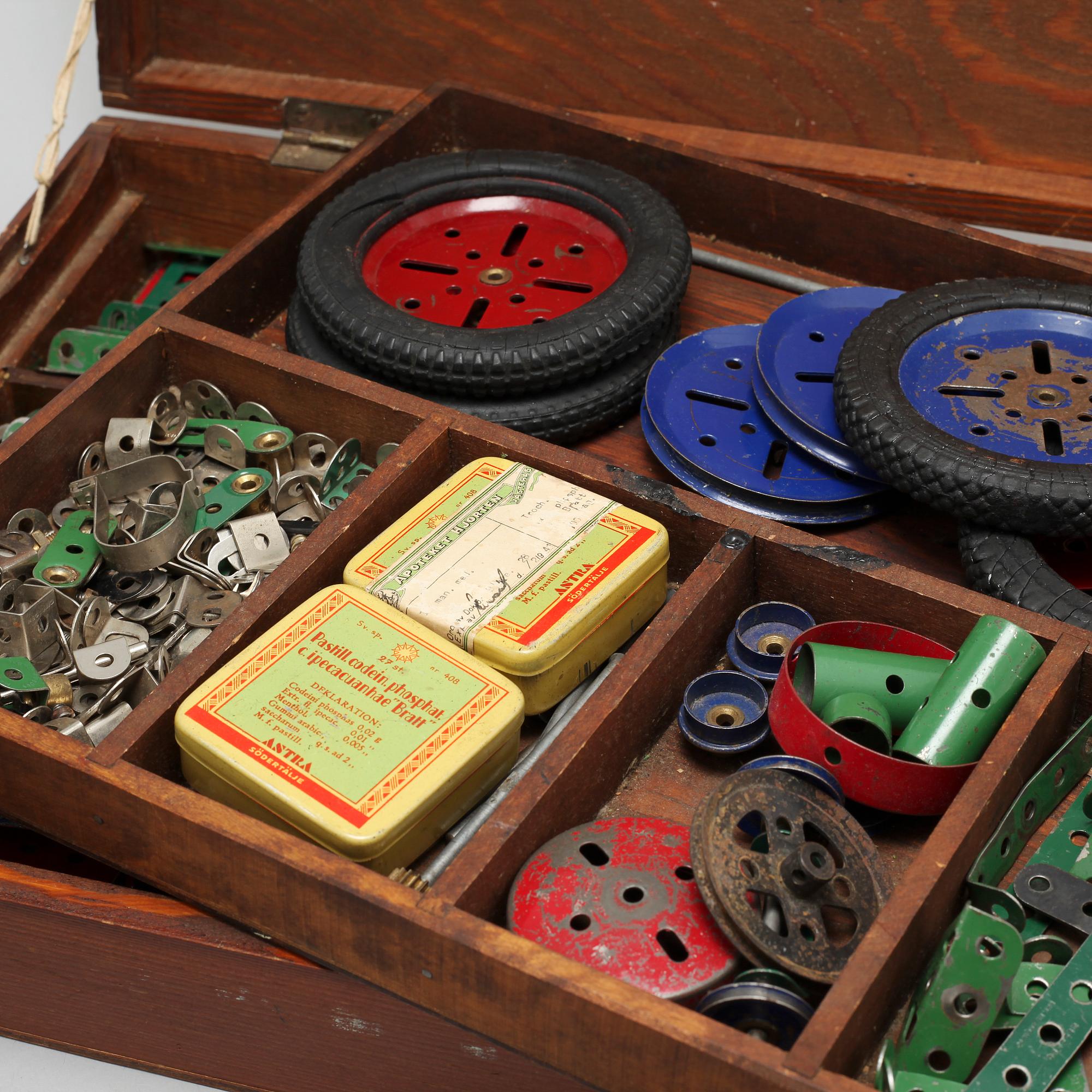 Three toys from Meccano and Schuco, around the mid 20th century.